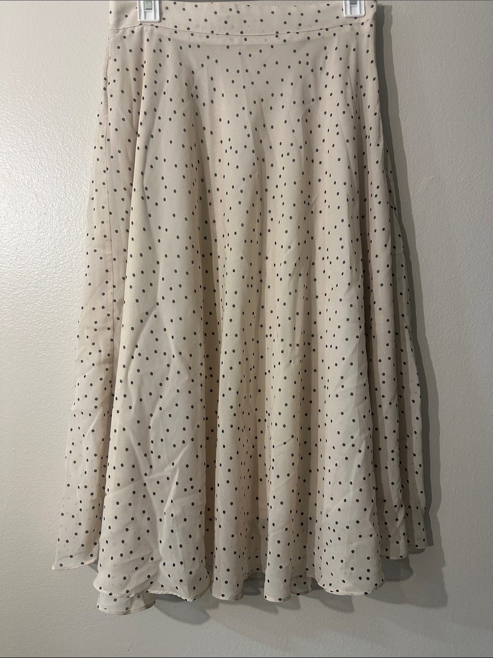 Philosophy republic clothing polka dot maxi skirt with zipper Sz S